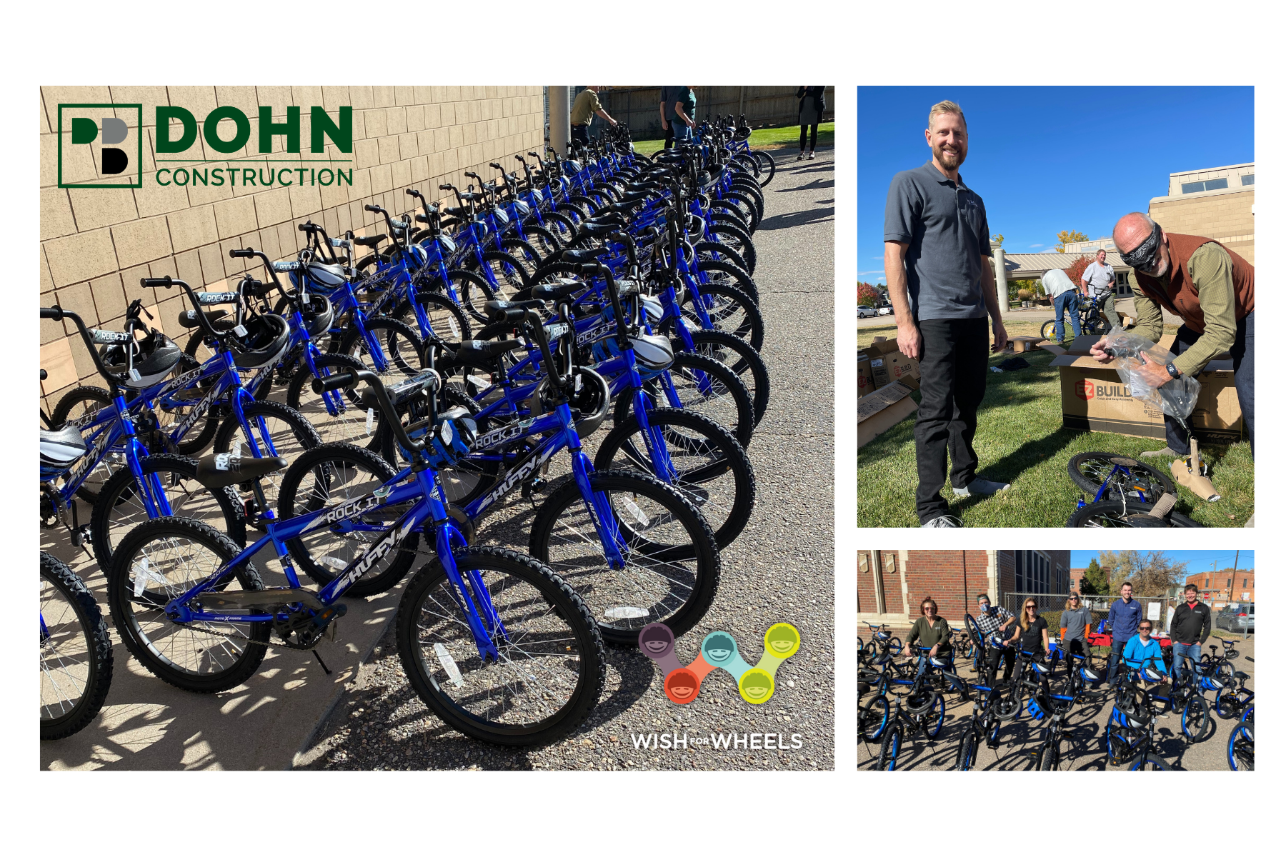 Bikes Built by Dohn Construction Team Members