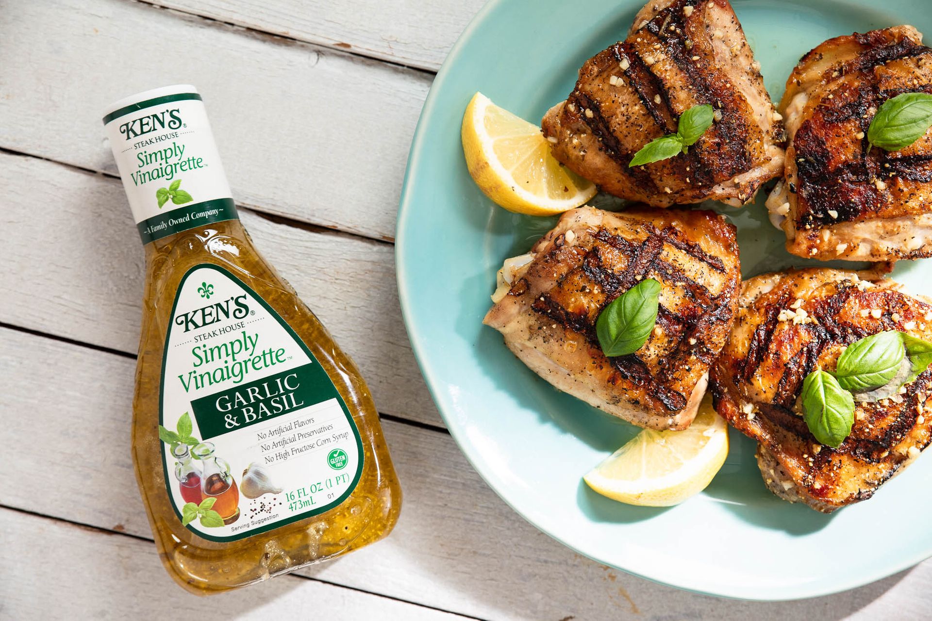 Garlic and Basil Grilled Chicken Ken s